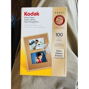 KODAK Photo Paper Basic Glossy 4x6 Inch 100 Sheets 48 lb New